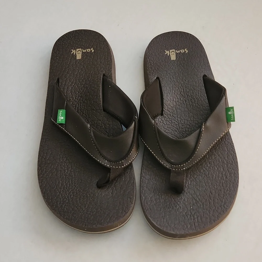 Mens Sanuk Yoga Mat Flip Flops Size 8